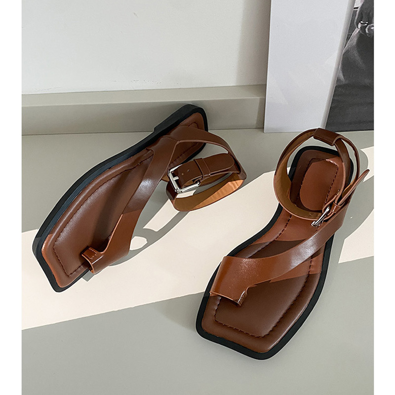 CHIKO Mckayla Open Toe Block Heels Flats Sandals