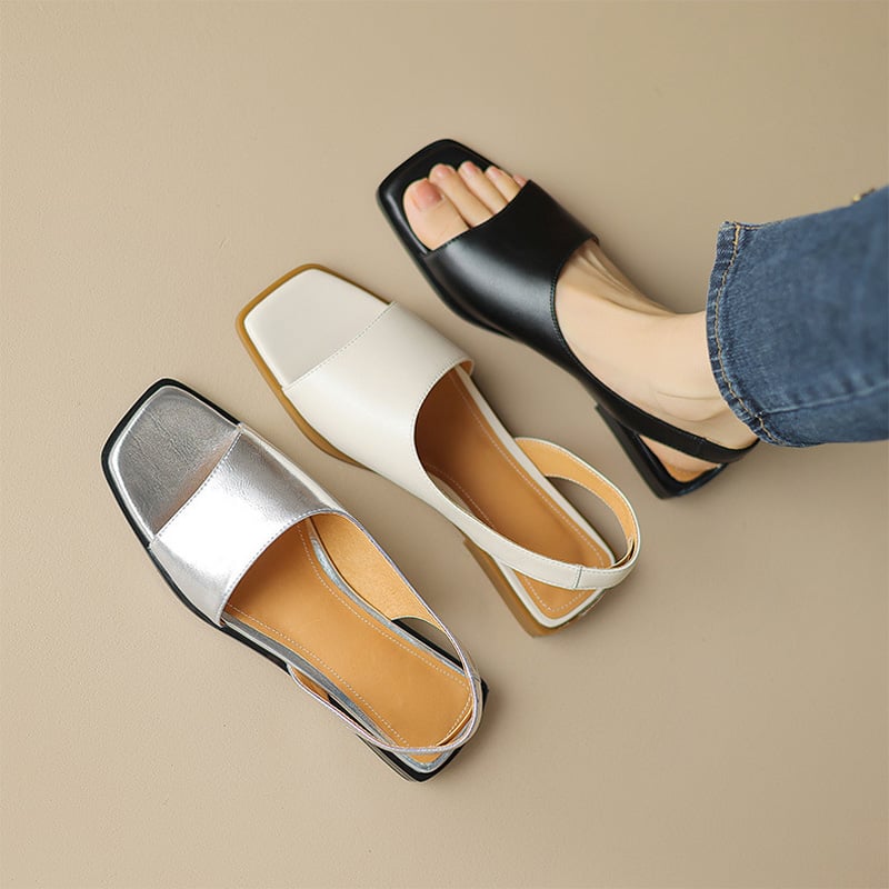 CHIKO Maricarmen Open Toe Block Heels Flats Sandals