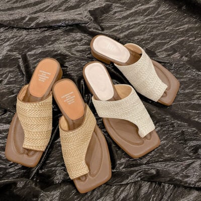 CHIKO Marie Maud Open Toe Block Heels Slides Sandals