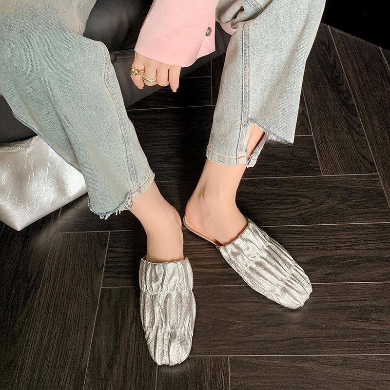 CHIKO Quintrell Square Toe Block Heels Clogs/Mules Shoes