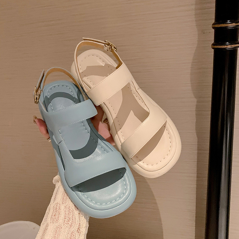 CHIKO Reneisha Open Toe Block Heels Flats Sandals