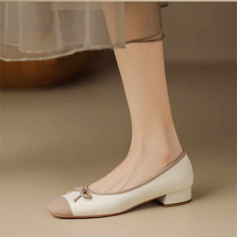 CHIKO Oneisha Round Toe Block Heels Pumps Shoes