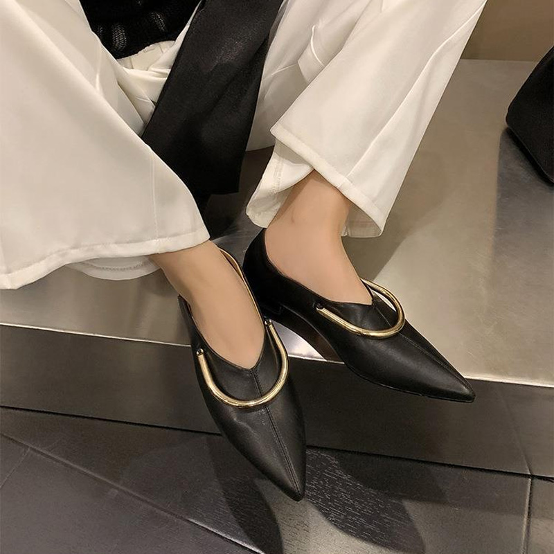 CHIKO Shanda Pointy Toe Block Heels Pumps Shoes