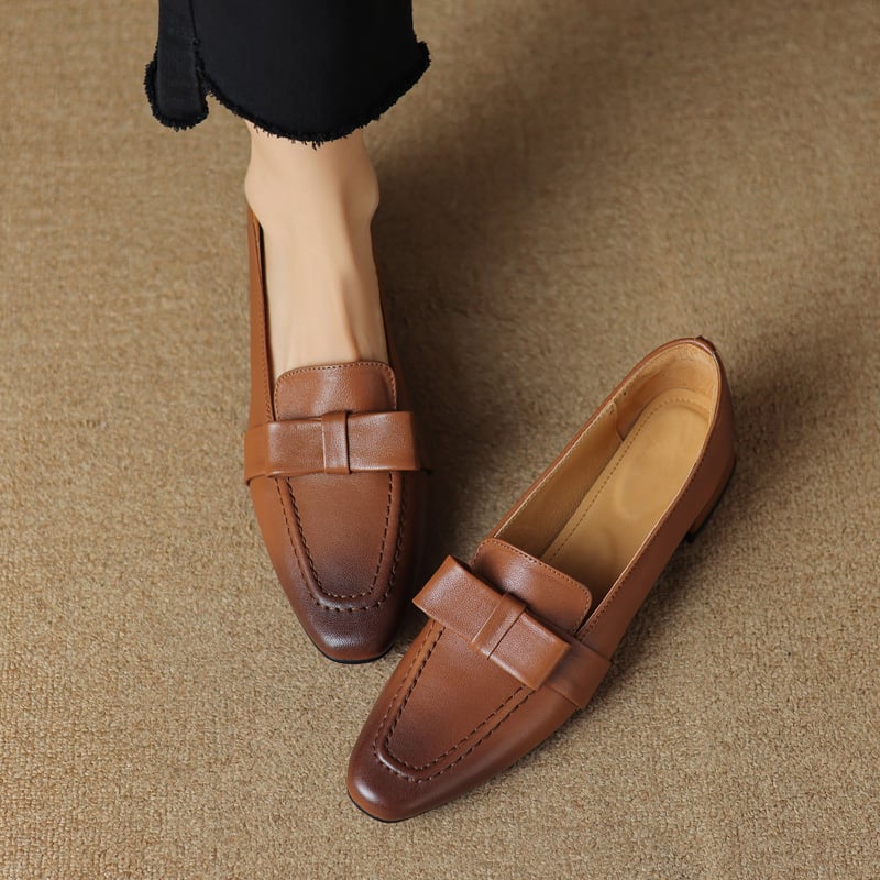 CHIKO Shantell Square Toe Block Heels Loafers Shoes