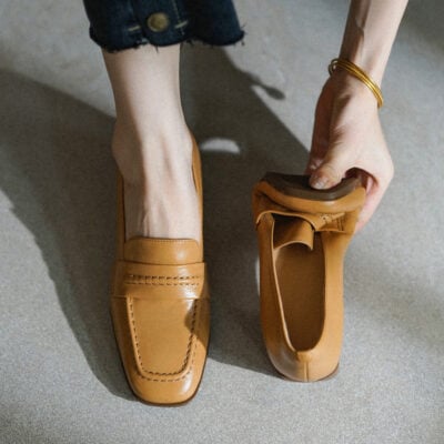 CHIKO Shanigue Square Toe Block Heels Loafers Shoes