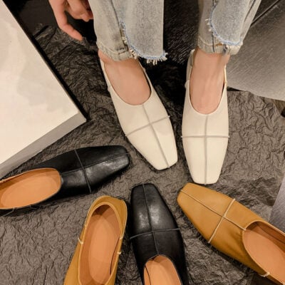 CHIKO Susie Square Toe Block Heels Pumps Shoes