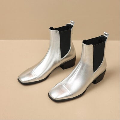CHIKO Tawanna Square Toe Block Heels Ankle Boots