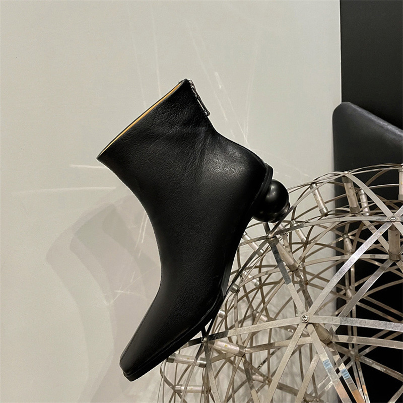 CHIKO Teanna Square Toe Block Heels Ankle Boots