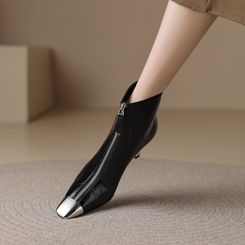CHIKO Tennille Square Toe Stiletto Ankle Boots