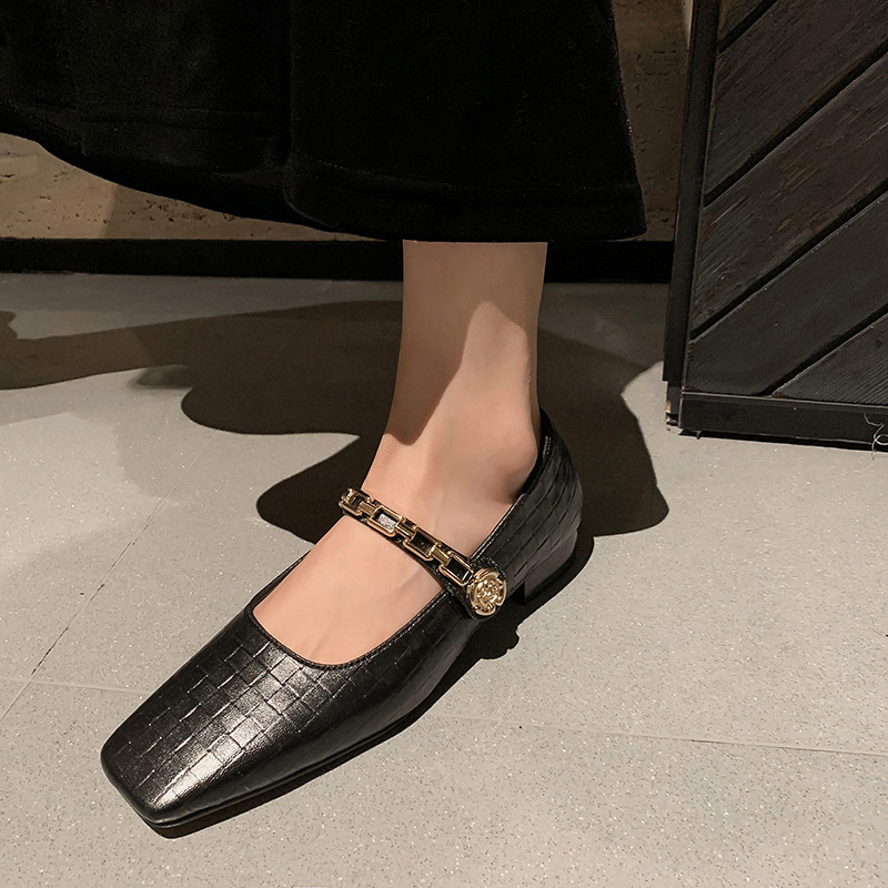 CHIKO Adara Square Toe Block Heels Mary Jane Shoes