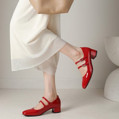 CHIKO Tyonna Round Toe Block Heels Pumps Shoes