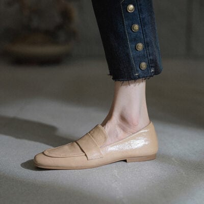 CHIKO Ysann Square Toe Block Heels Loafers Shoes