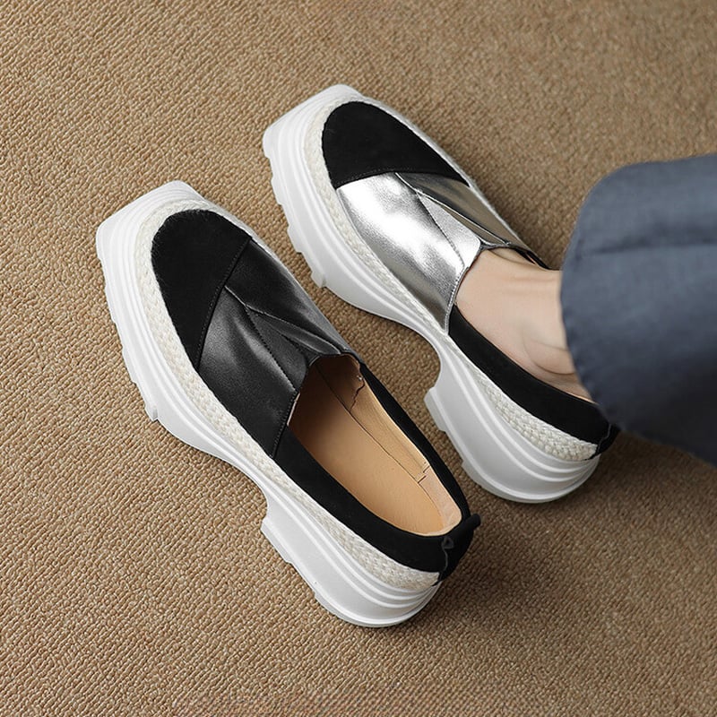 CHIKO Tyneshia Round Toe Flatforms Loafers Shoes