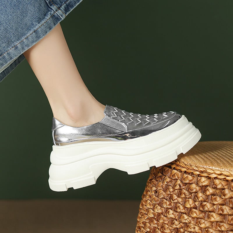 CHIKO Tynisha Round Toe Flatforms Loafers Shoes