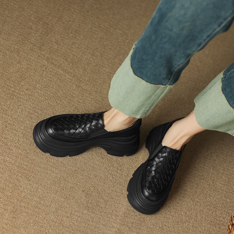 CHIKO Tynisha Round Toe Flatforms Loafers Shoes