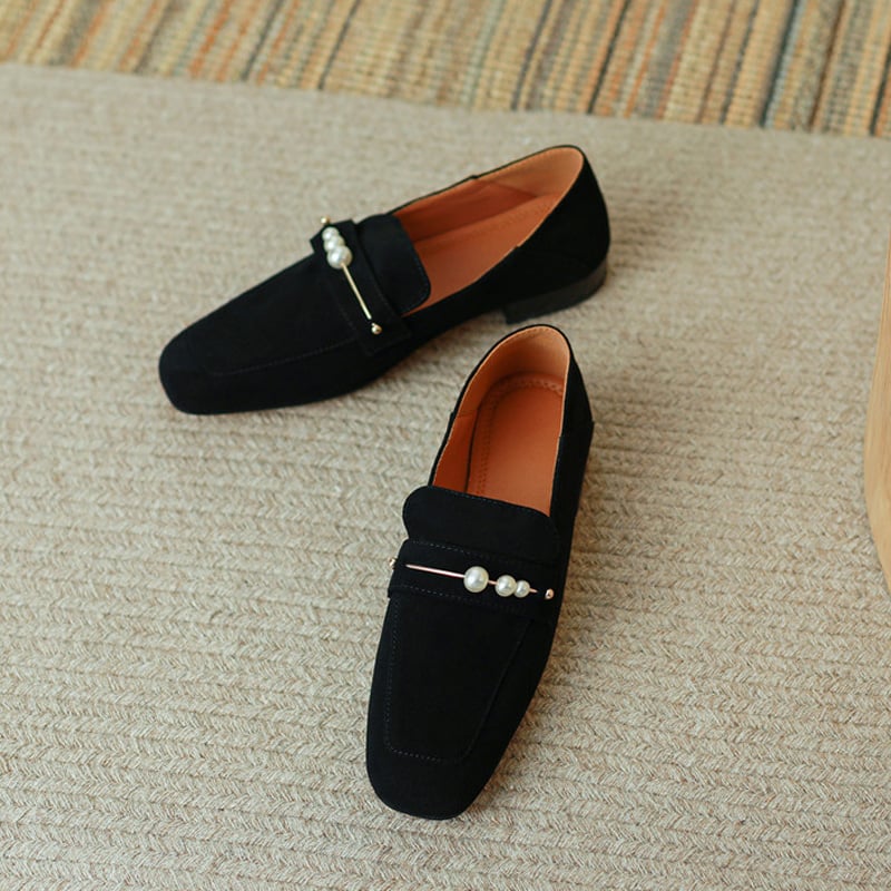 CHIKO Asma Square Toe Block Heels Loafers Shoes