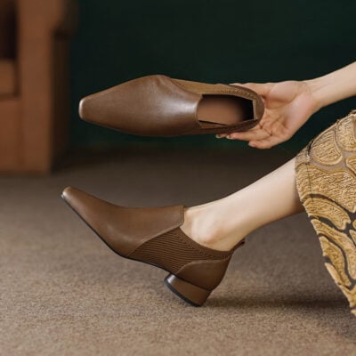 CHIKO Jade Square Toe Block Heels Ankle Boots