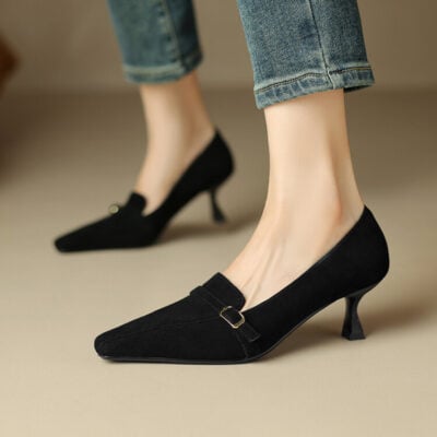 CHIKO Maya Square Toe Stiletto Loafers Shoes