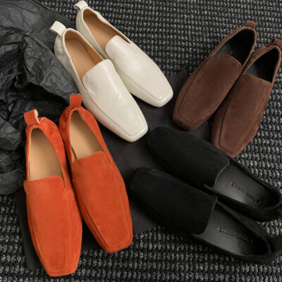 CHIKO Avery Square Toe Block Heels Loafers Shoes