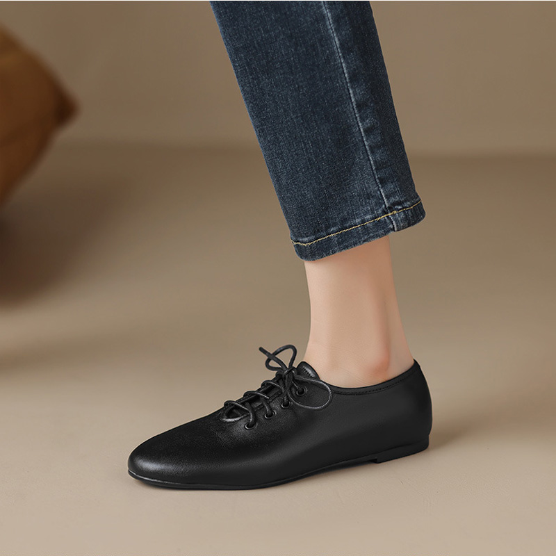 CHIKO Grace Round Toe Block Heels Oxfords Shoes