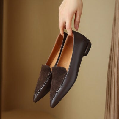 CHIKO Wynter Pointy Toe Block Heels Loafers Shoes