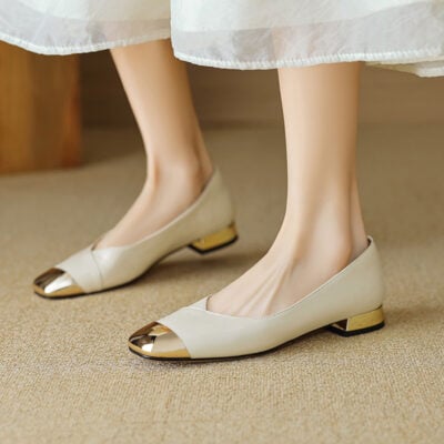 CHIKO Lyra Square Toe Block Heels Pumps Shoes