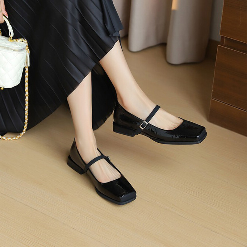 2403HMYH669-3 CHIKO Ariah Square Toe Block Heels Mary Jane Shoes