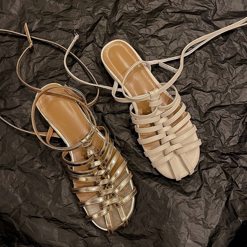 CHIKO Madelynn Open Toe Block Heels Flats Sandals