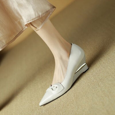 CHIKO Ailani Pointy Toe Wedge Pumps Shoes