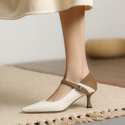 CHIKO Reina Pointy Toe Stiletto Mary Jane Shoes