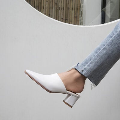 CHIKO Selene Square Toe Block Heels Clogs/Mules Shoes