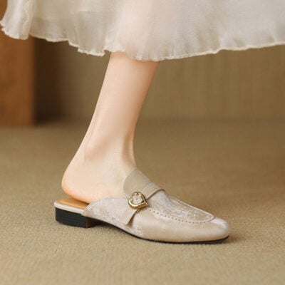 CHIKO Novah Round Toe Block Heels Clogs/Mules Shoes