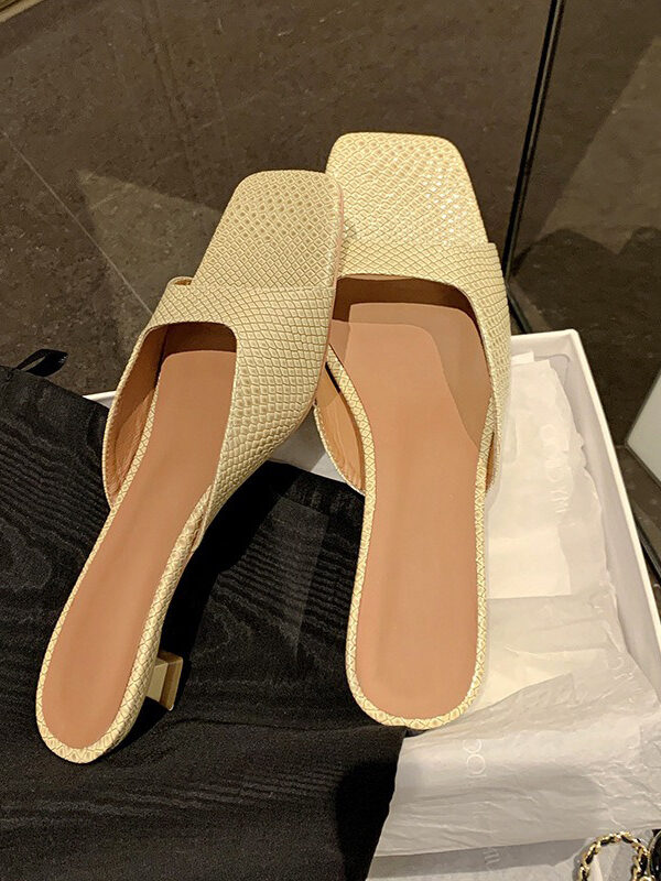 CHIKO Bellamy Open Toe Kitten Heels Slides Sandals