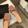 CHIKO Bellamy Open Toe Kitten Heels Slides Sandals