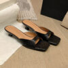 CHIKO Bellamy Open Toe Kitten Heels Slides Sandals