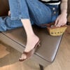 CHIKO Bellamy Open Toe Kitten Heels Slides Sandals