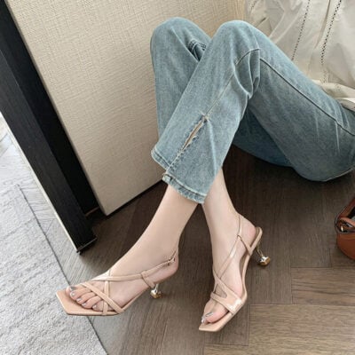 CHIKO Jenna Open Toe Stiletto Heeled Sandals