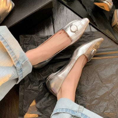 CHIKO Eileen Pointy Toe Block Heels Pumps Shoes
