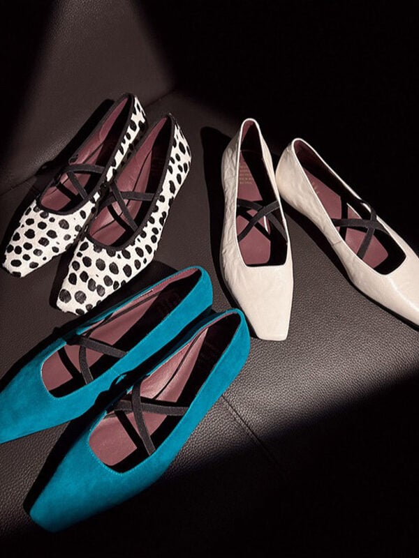 2501M5870RY808-1 CHIKO Beyla Pointy Toe Block Heels Pumps Shoes