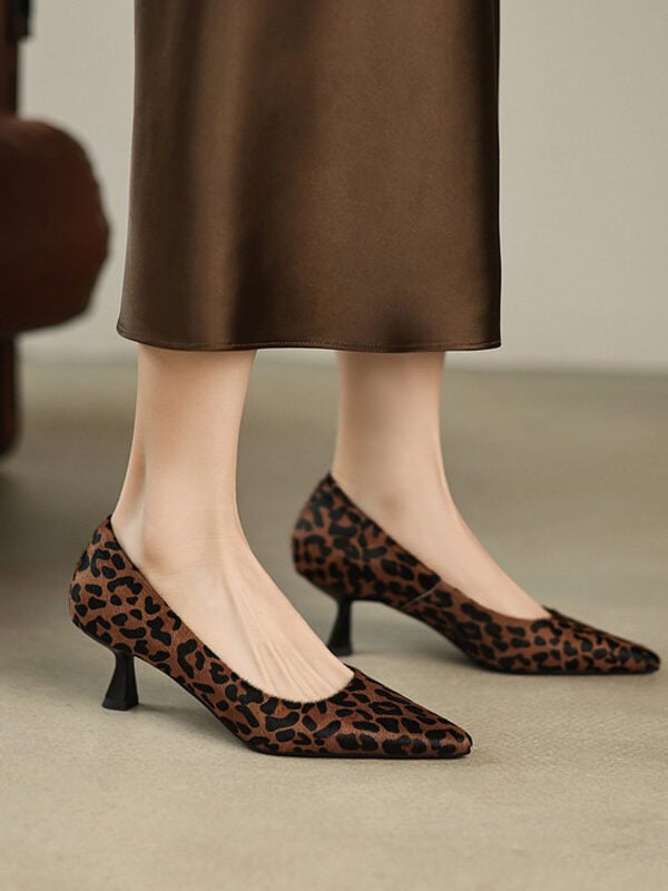 2510M6337RY30-1 CHIKO Corine Pointy Toe Kitten Heels Pumps Shoes | Women Shoes, Pumps Shoes, Animal Print, Leopard