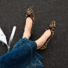 CHIKO Coral Round Toe Wedge Cow Print Ballerina Pumps Shoes