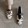 CHIKO Deina Round Toe Block Heels Mary Jane Shoes
