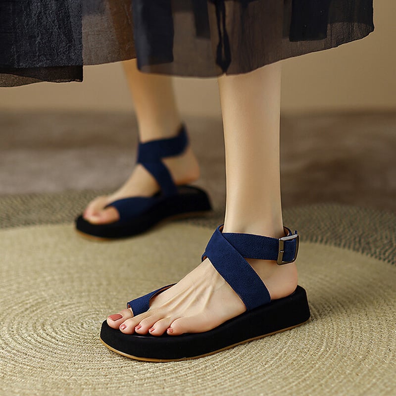 2601KYMDYM00-2-4 CHIKO Dela Open Toe Flatforms Flats Sandals