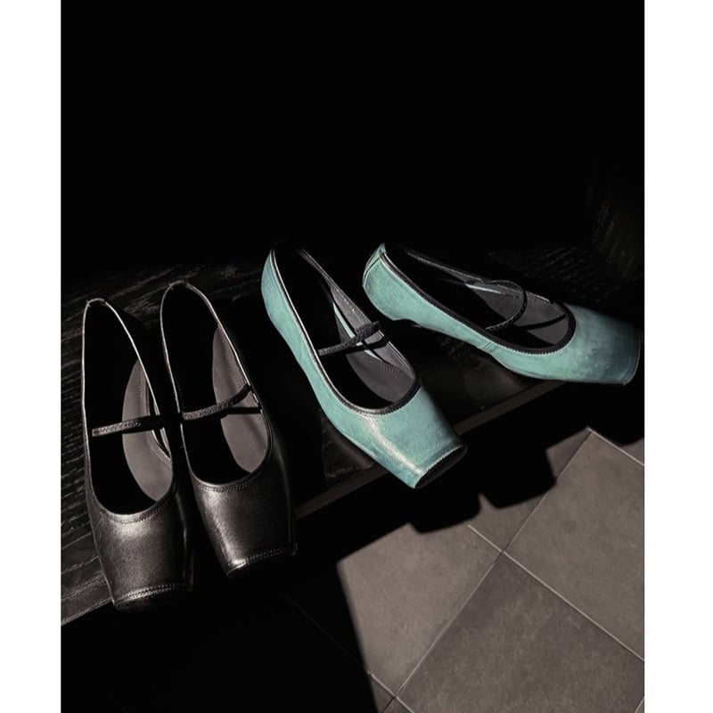 CHIKO Debora Square Toe Block Heels Mary Jane Shoes