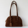 2602BFN251022-4 CHIKO Devina Retro Suede Bowling Bag with Boston Structure