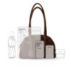 2602BFN251022-6 CHIKO Devina Retro Suede Bowling Bag with Boston Structure