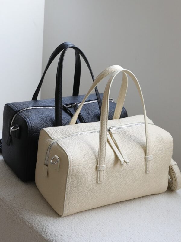 CHIKO Dinny Pebbled Leather Bowling Bag
