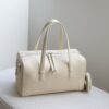 2603BFN260128-2 CHIKO Dinny Pebbled Leather Bowling Bag – Structured Boston Shoulder Purse