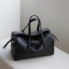 2603BFN260128-3 CHIKO Dinny Pebbled Leather Bowling Bag – Structured Boston Shoulder Purse