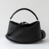 CHIKO Soft Pebbled Leather Half Moon Shoulder Bag for Women – Minimalist Crossbody Hobo Handbag